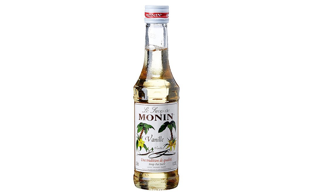 Monin Vanilla Syrup    Glass Bottle  250 millilitre